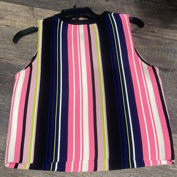Rachel Roy Multi-Color Striped Sweater Tank - Picture 6 of 7